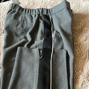 NEW WITH TAG ANN TAYLOR Gray Straight Leg Pants with Modern Tailoringoffice wear